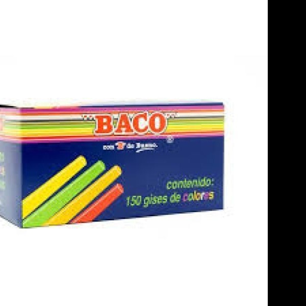 GIS MOLDEADO CAJA C150 PZAS COLORES BACO